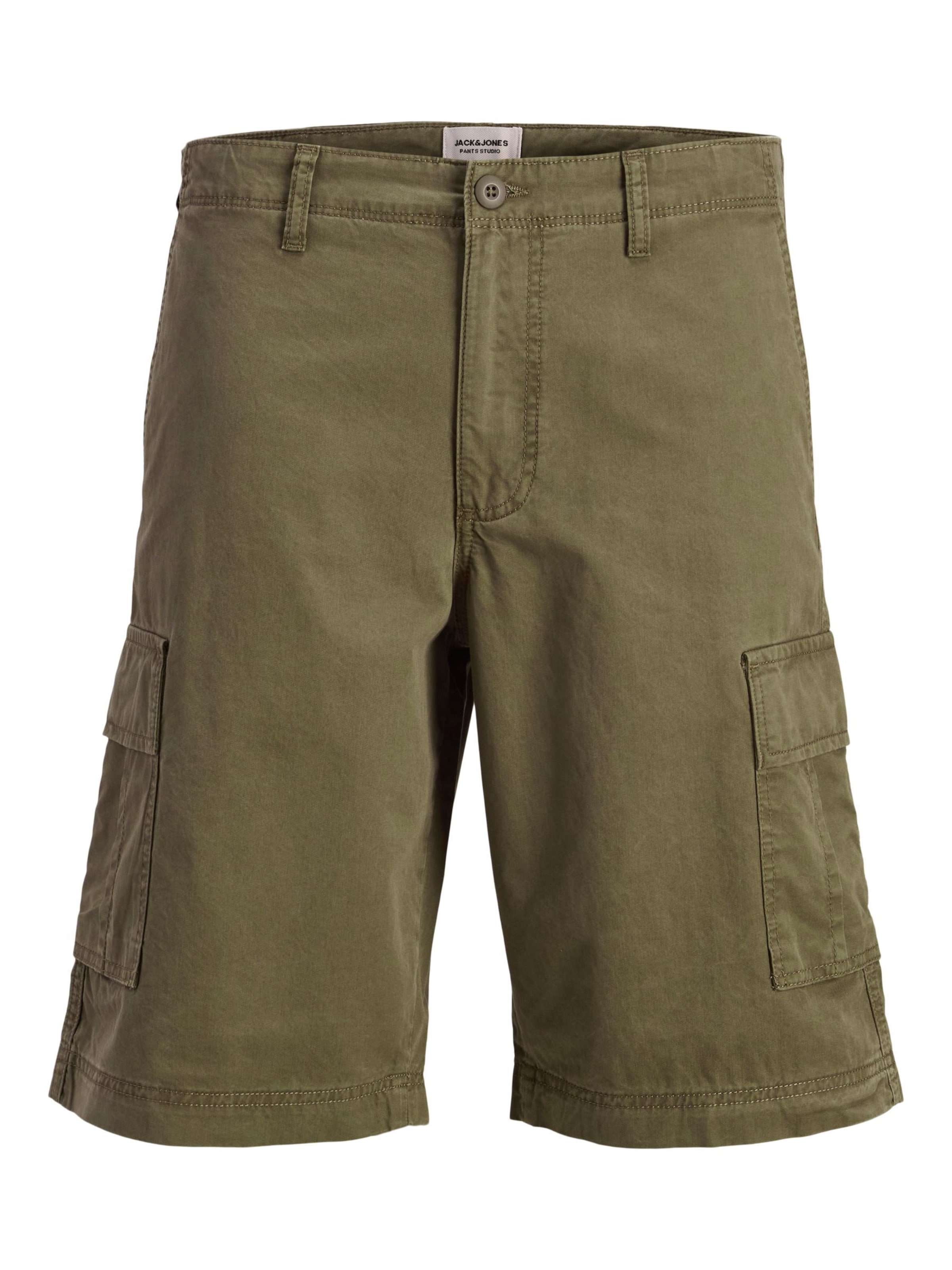 Jack & Jones Junior Loosefit Broek in Groen: voorkant
