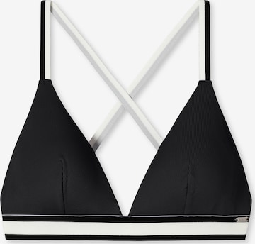 SCHIESSER Bikini Top 'Aqua California Dream' in Black: front