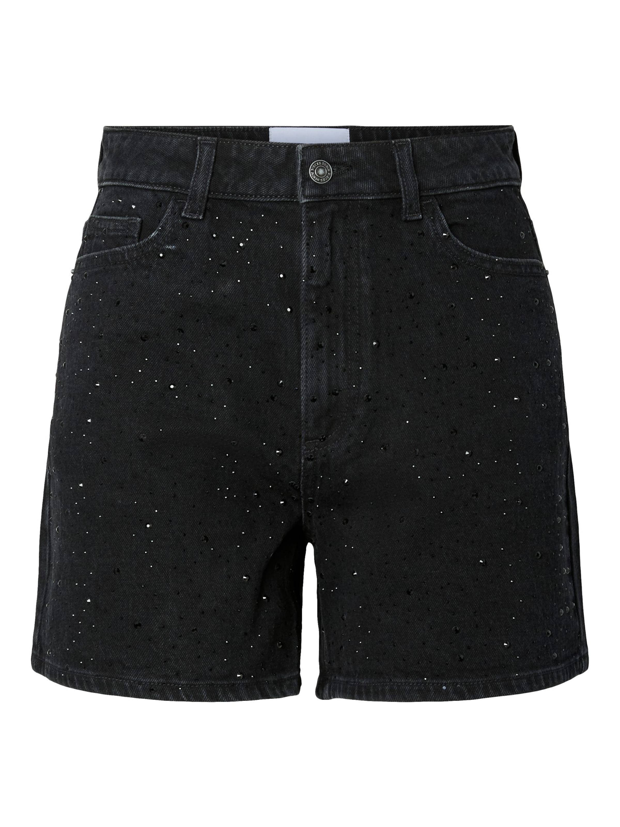 PIECES regular Jeans 'PCGabi' i sort: forside