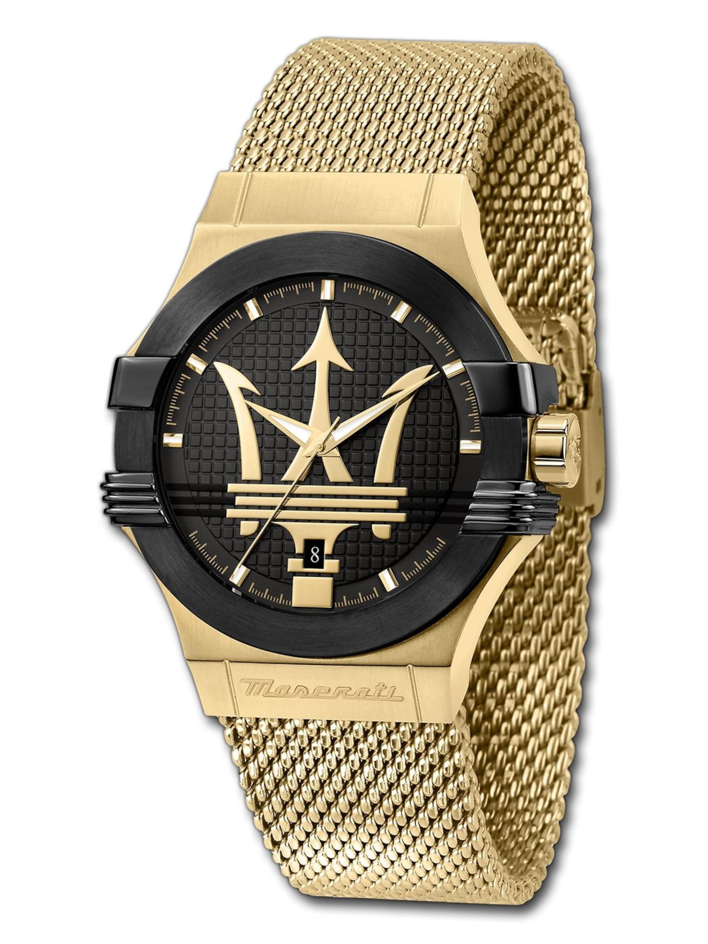 Maserati Analoog horloge in Goud: voorkant