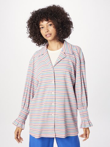 Line of Oslo - Blusa 'Amber' en blanco: frente