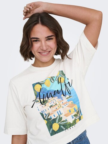 T-shirt 'ONLVEGA' ONLY en blanc