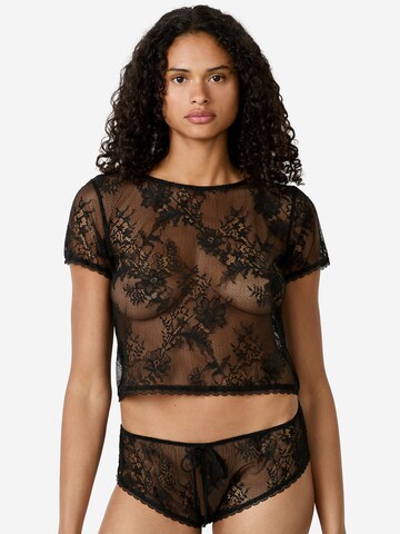 ETAM Pajama Shirt in Black: front