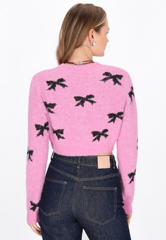 MYMO Knit cardigan in Pink