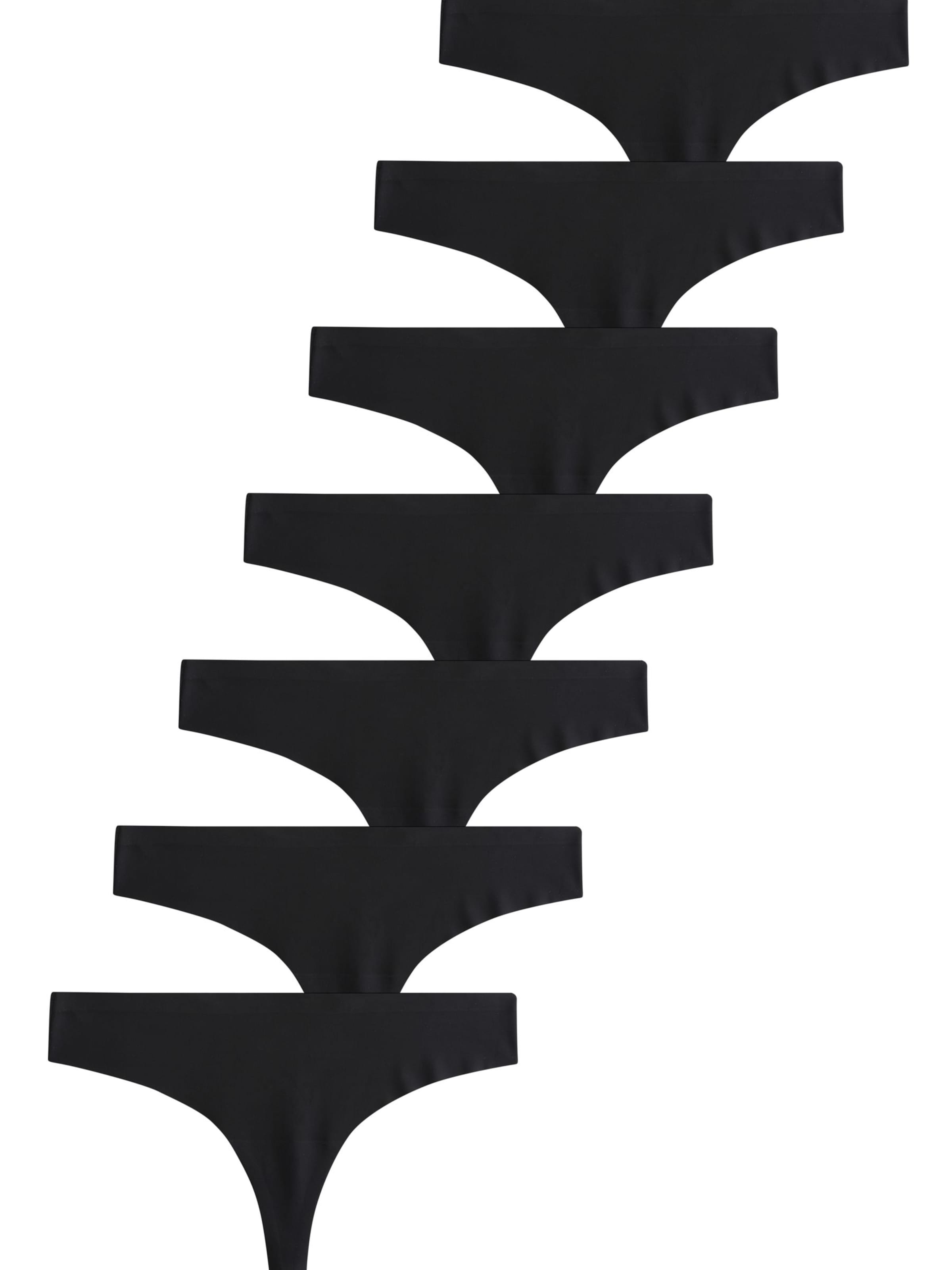 NextTanga gaćice - crna boja: prednji dio