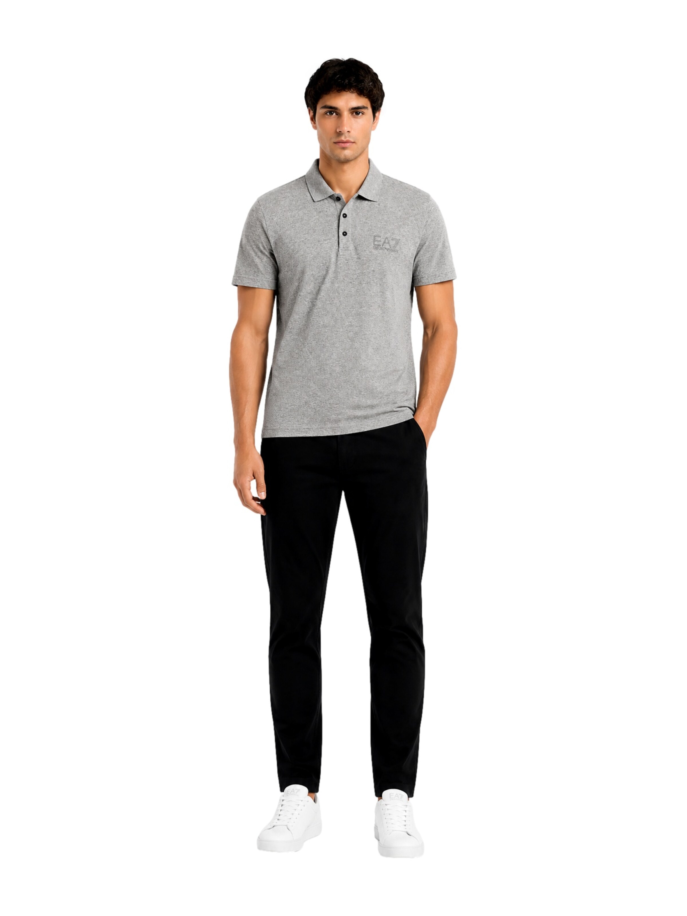 EA7 Emporio Armani Poloshirt in Grau