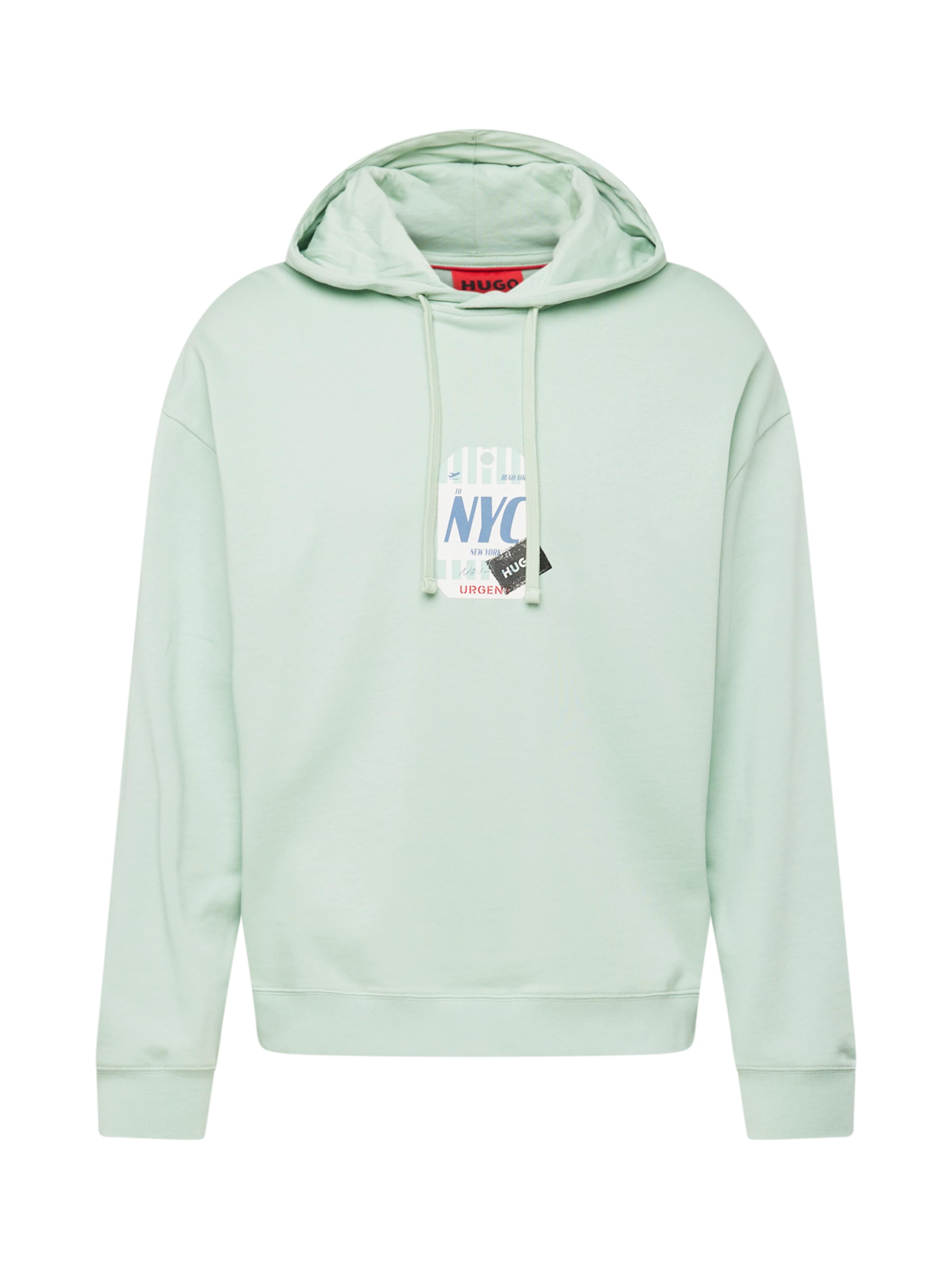 HUGO Sweatshirt 'Dagunoso' in Green: front