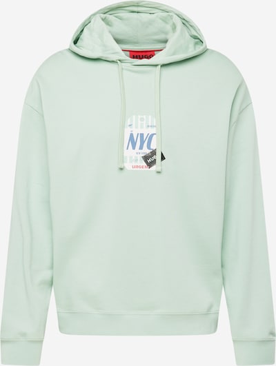 HUGO Sweater majica 'Dagunoso' u sivkasto plava / menta / bijela, Pregled proizvoda