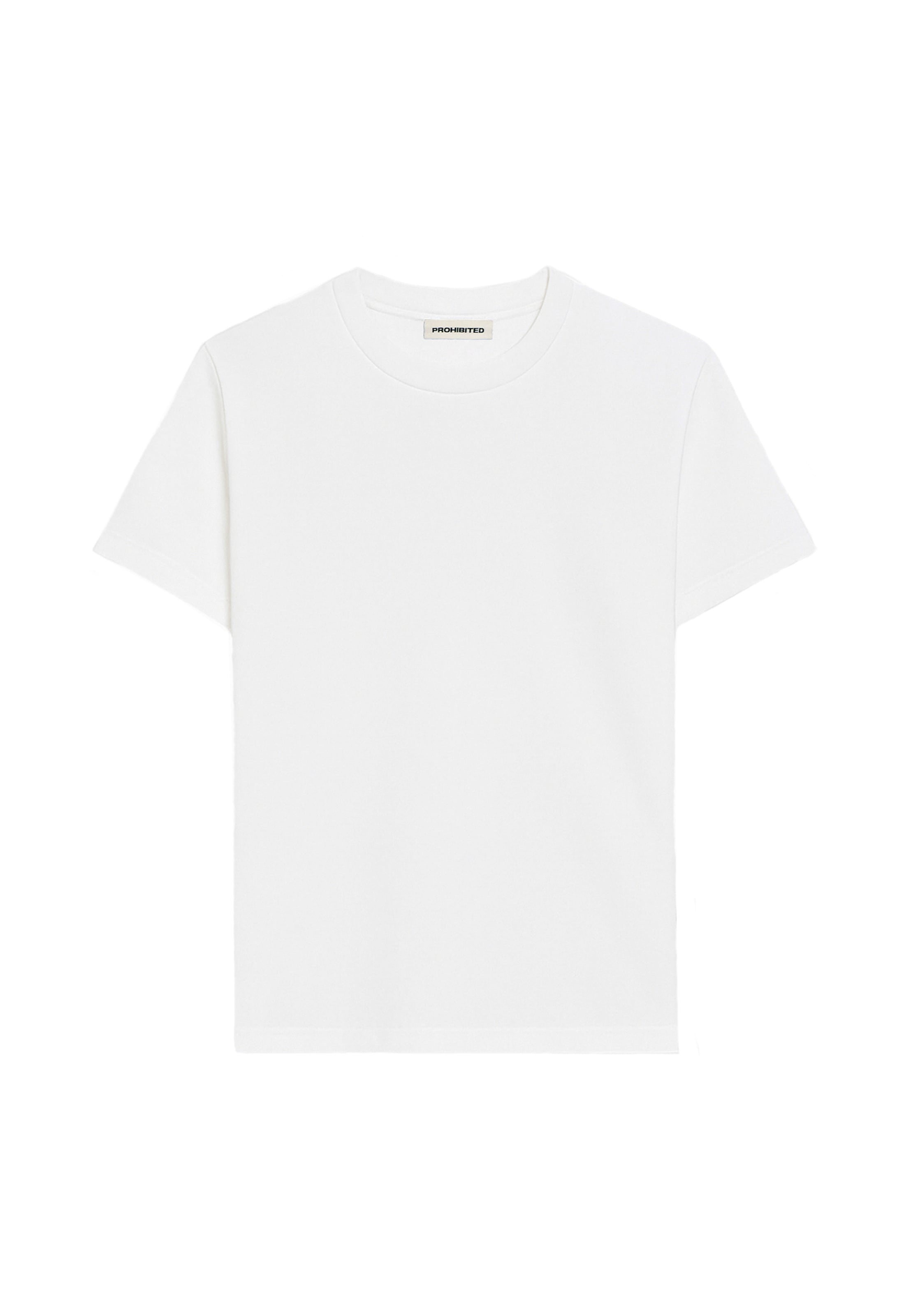 T-Shirt Prohibited en blanc : devant