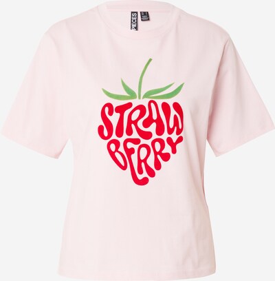 PIECES Μπλουζάκι 'SWEET' σε πράσινο / ροζ παστέλ / αιματί, Άποψη προϊόντος