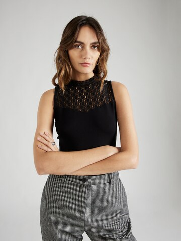 ABOUT YOU Top 'Cara' in Black: front