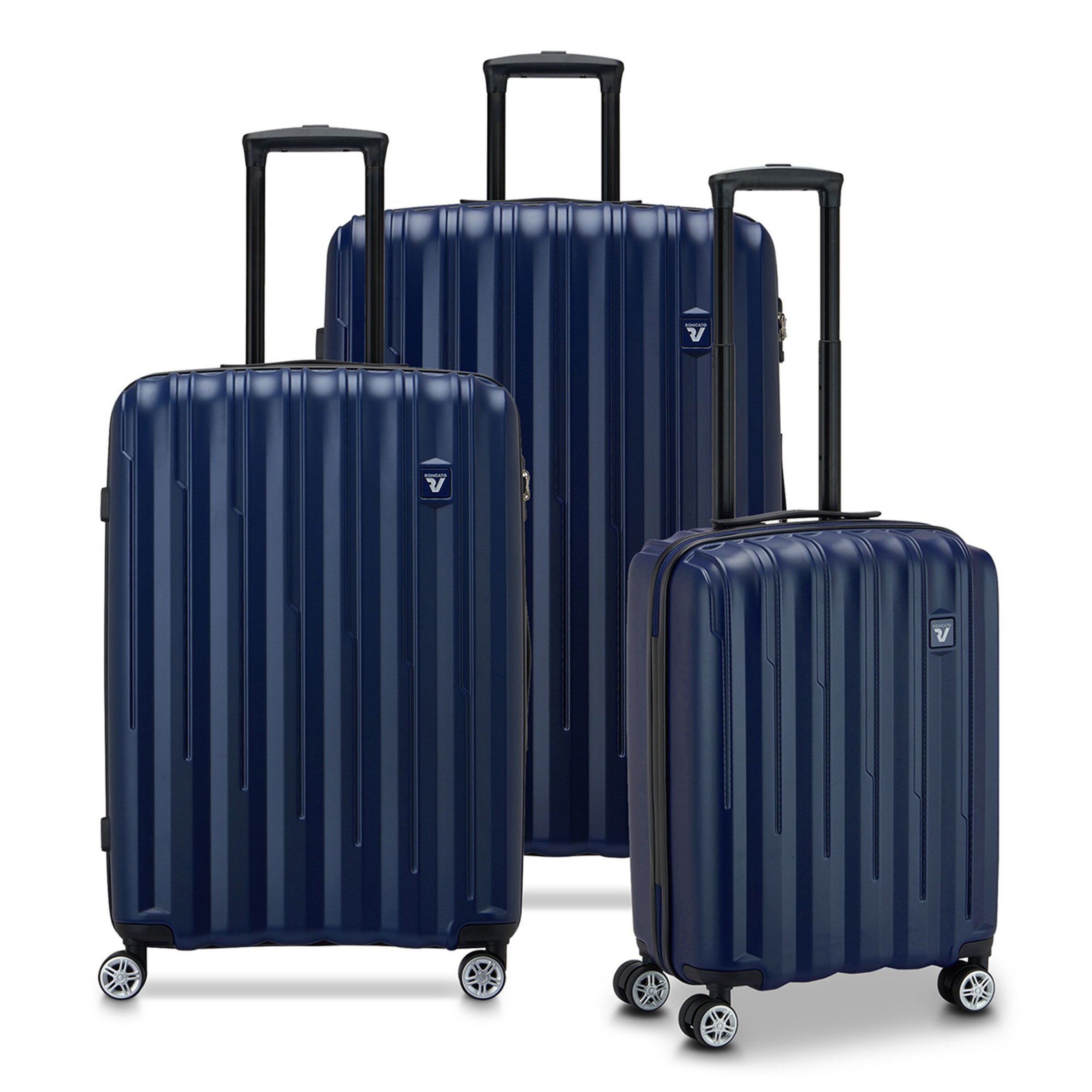 Roncato Suitcase Set 'Element 2.0' in Blue: front