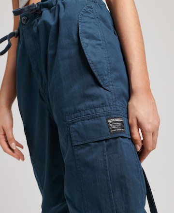 Superdry Tapered Cargo Pants in Blue