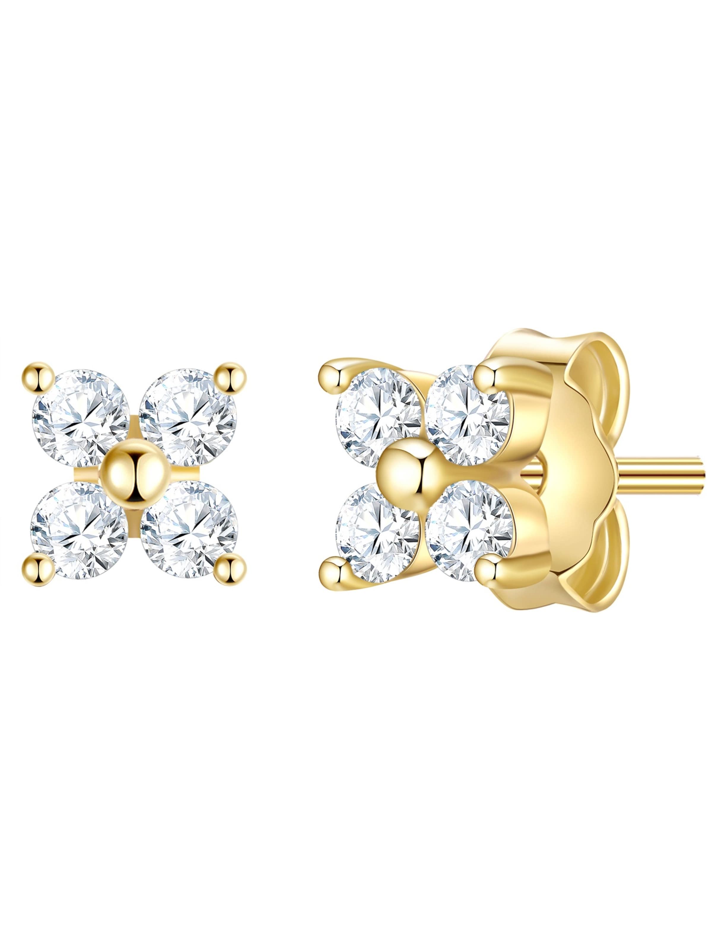 Glanzstücke München Ohrstecker in Gold: Vorderseite