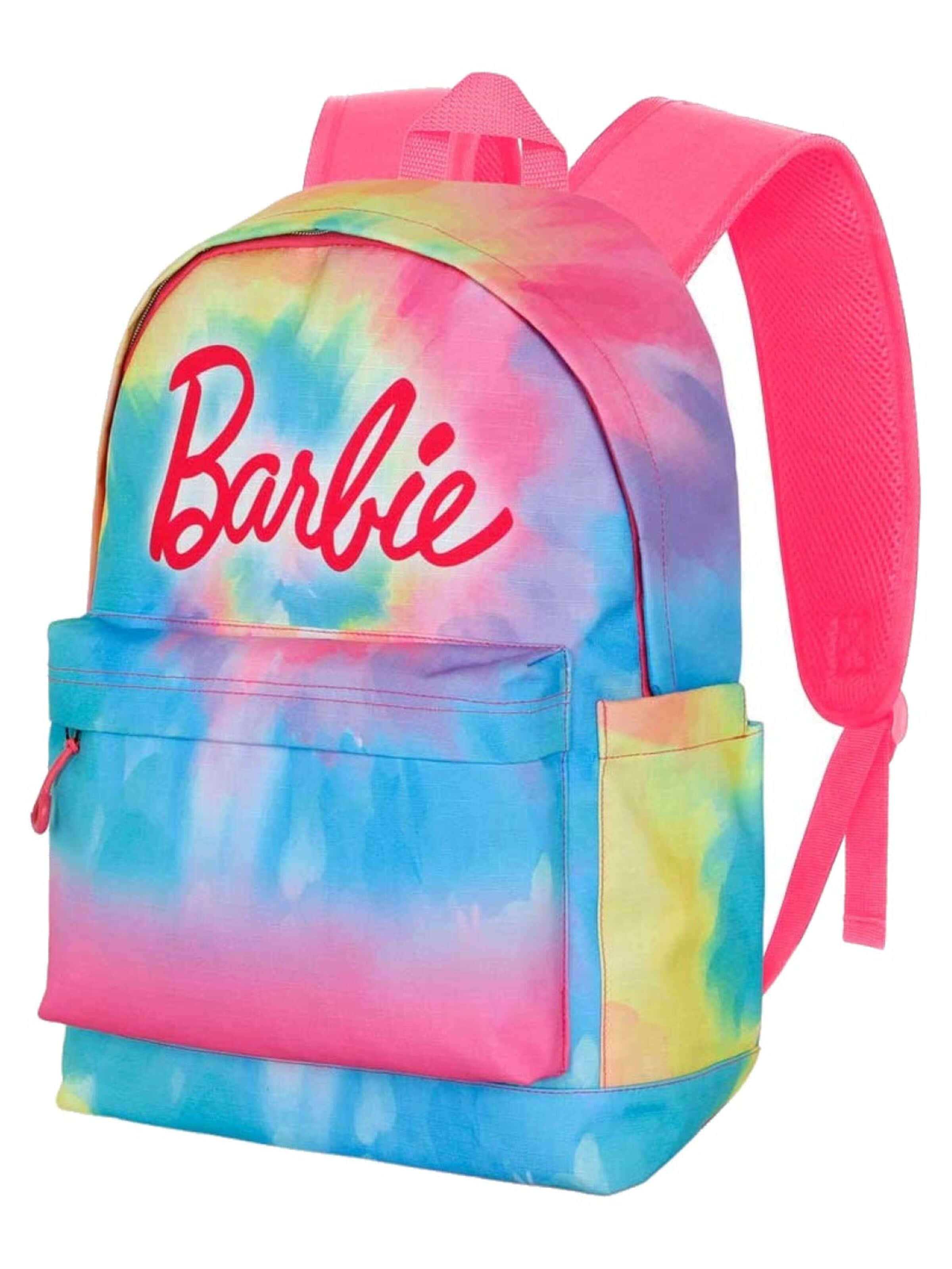 BARBIE Backpack 'Barbie Rugzak Meisjes Tie Dye 3 Vakken Premium Quality  Hoogte 44cm' in Mixed colours