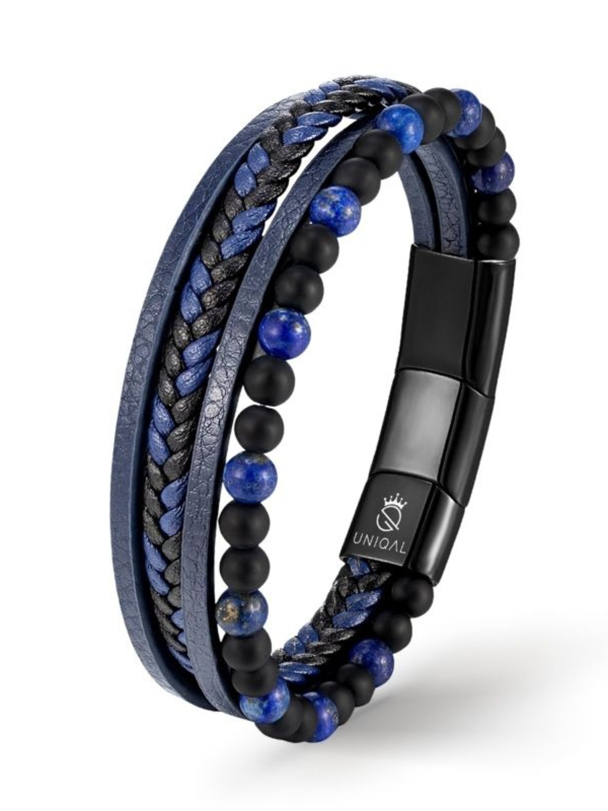 UNIQAL Armband 'FANCY' in Blauw: voorkant