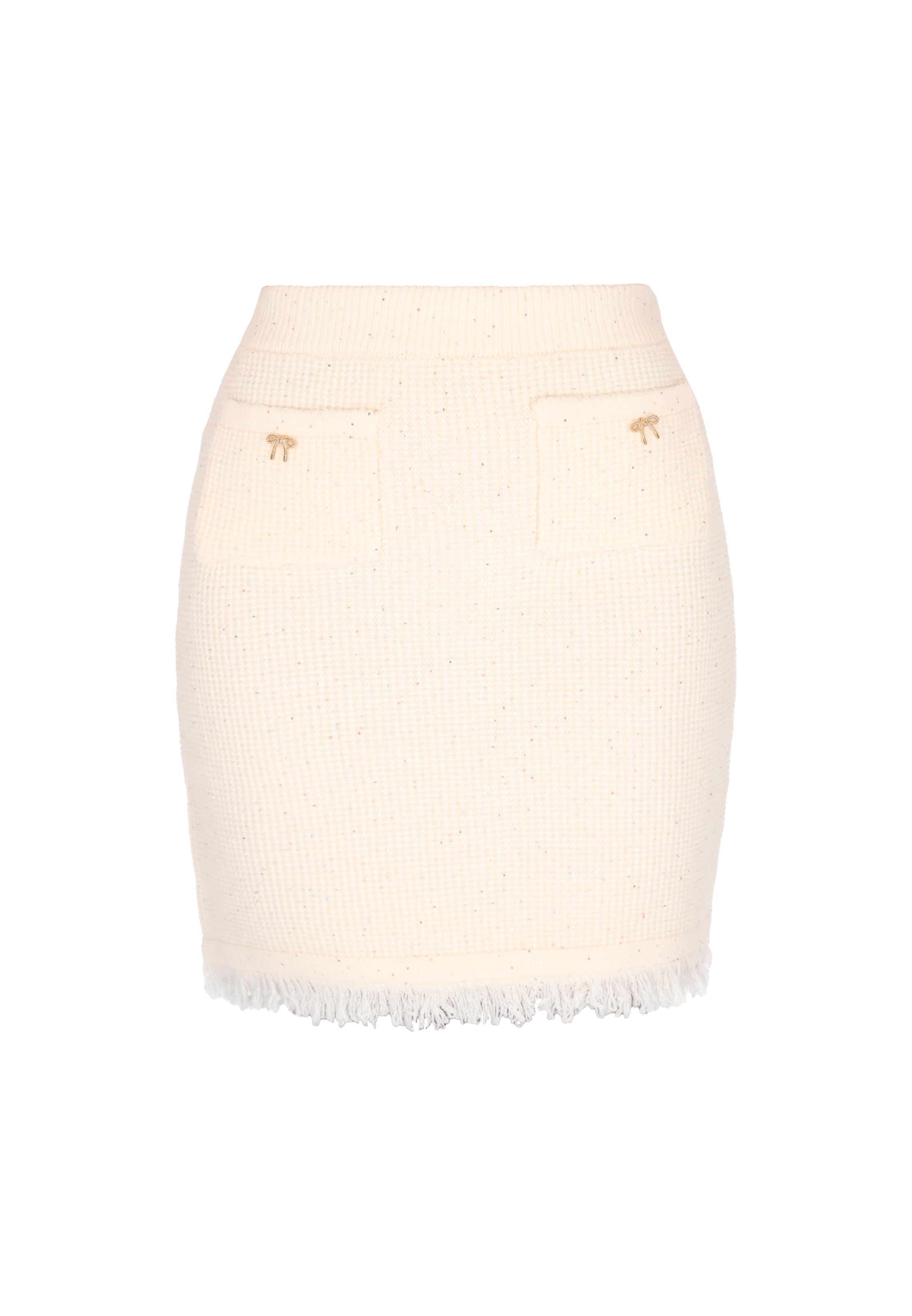 faina Φούστα σε λευκό: μπροστά