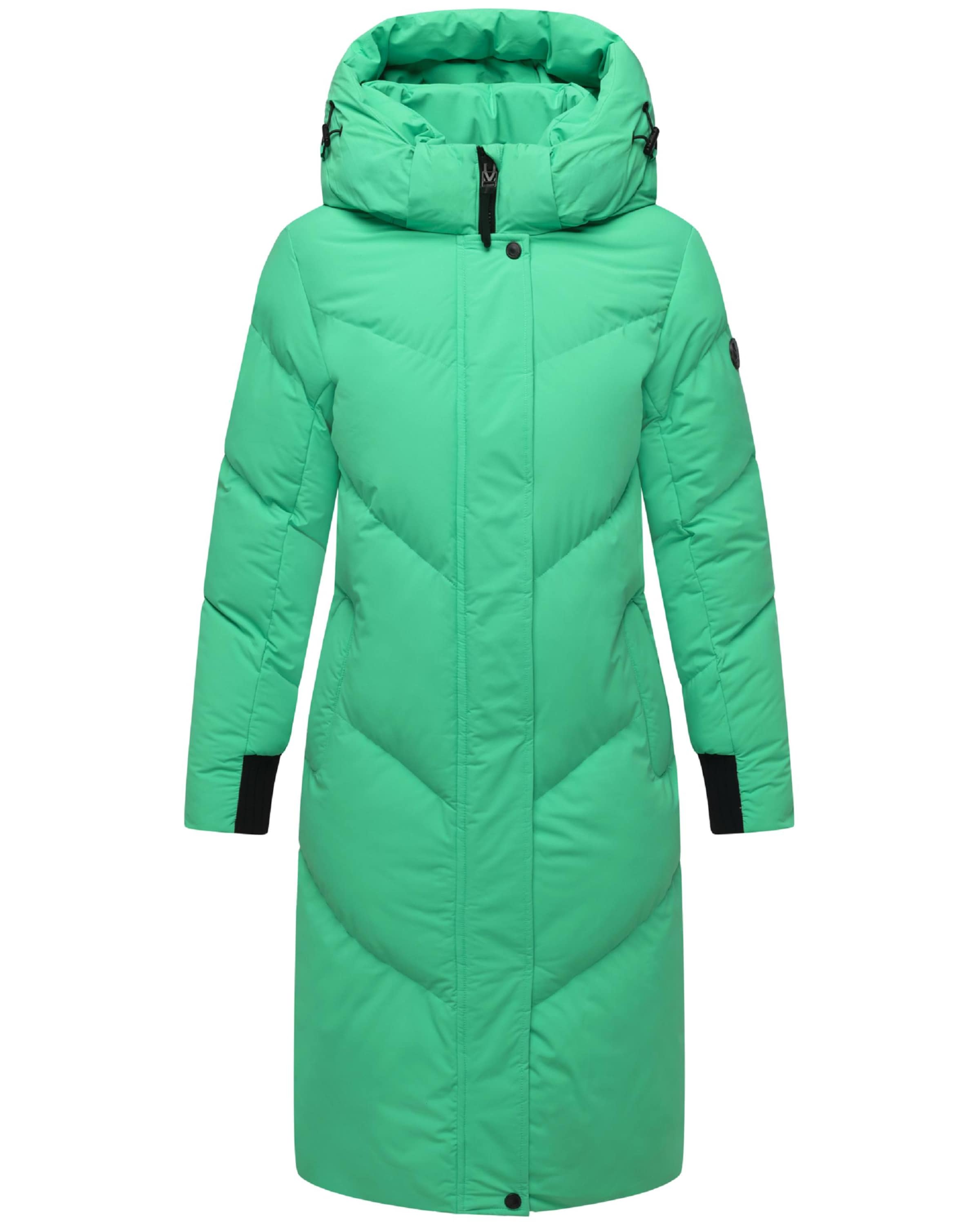 MARIKOO Talvemantel 'Teonaa 16', värv roheline: eest vaates