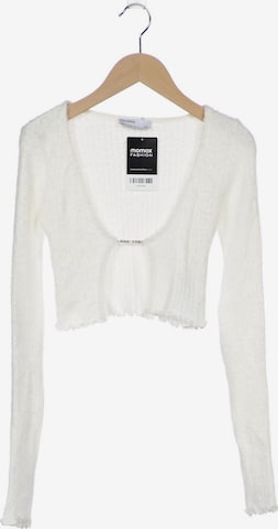 Bershka Sweater & Cardigan in XS in White: front