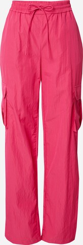 Harper & Yve - Loosefit Calças cargo em rosa: frente