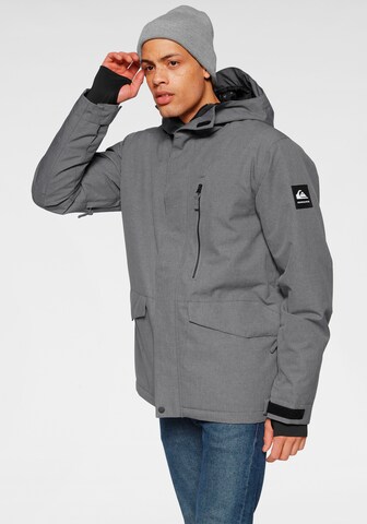 QUIKSILVER Regular Fit Outdoorjacke 'Mission' in Grau: predná strana