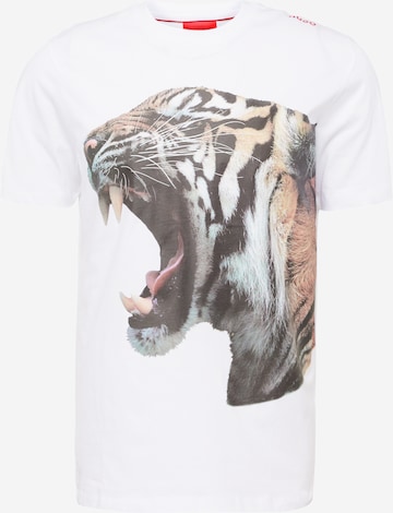 T-Shirt 'Digre' HUGO en blanc : devant