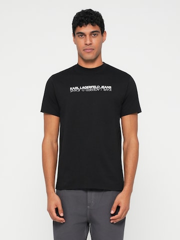 KARL LAGERFELD JEANS Póló - fekete: elől
