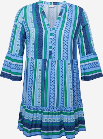 Robe-chemise 'Marrakesh' ONLY Carmakoma en bleu : devant