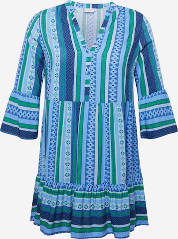 ONLY Carmakoma Shirt dress 'Marrakesh' in Blue: front