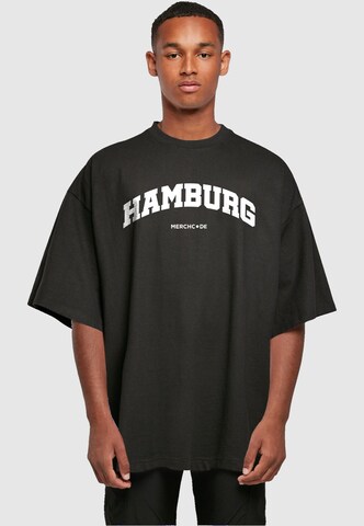 T-Shirt 'Hamburg Wording - Huge' Merchcode en noir : devant