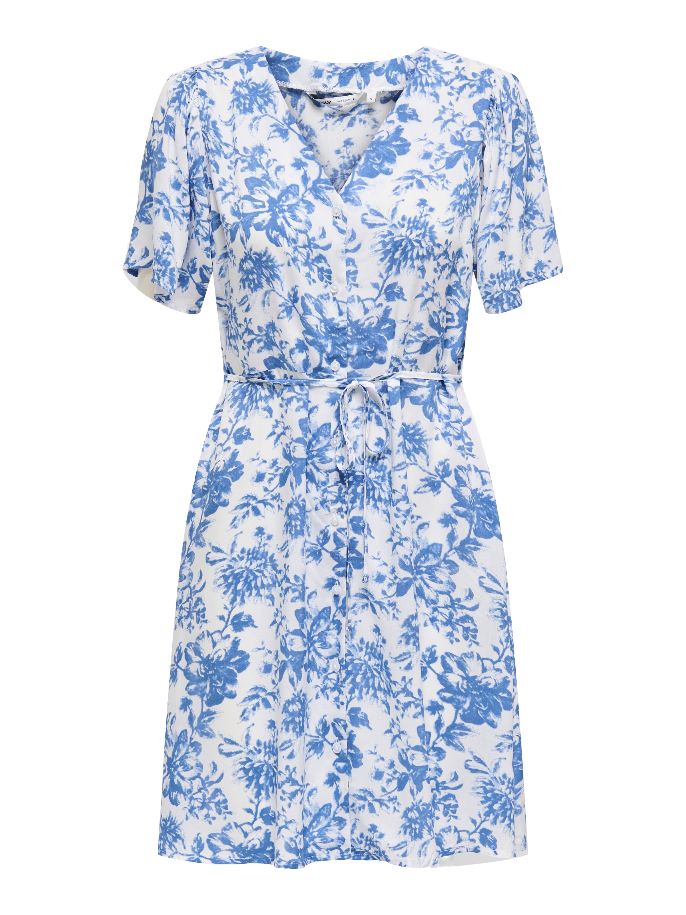 ONLY Sukienka koszulowa 'ONLEvida' w kolorze biały: przód