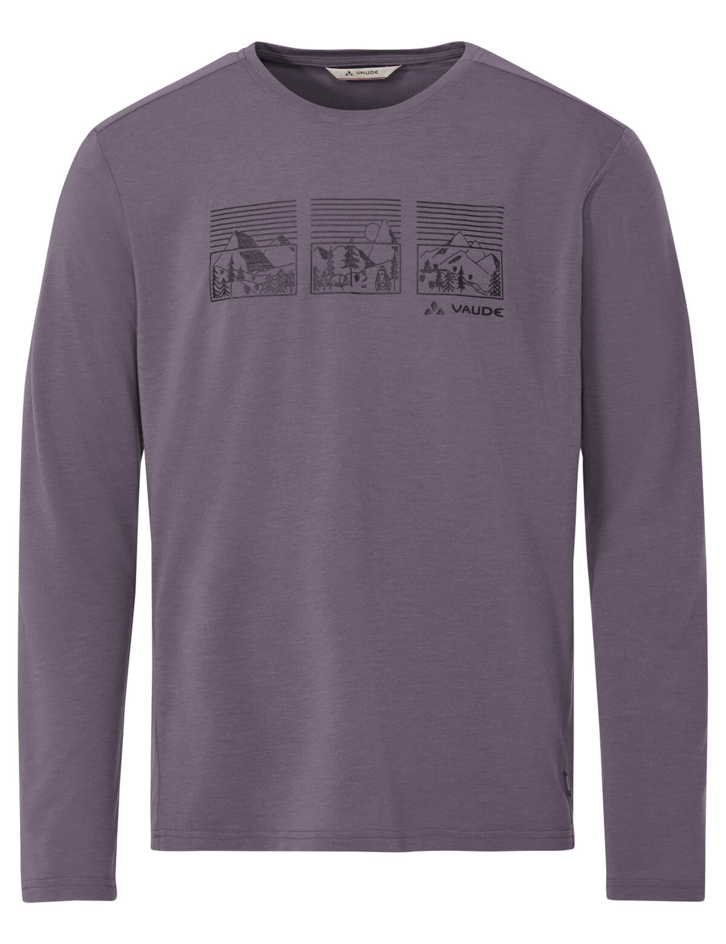 VAUDE Functioneel shirt 'Rosemoor III' in Lila: voorkant