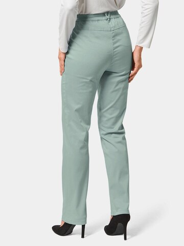 Regular Pantalon 'Martha' Goldner en vert