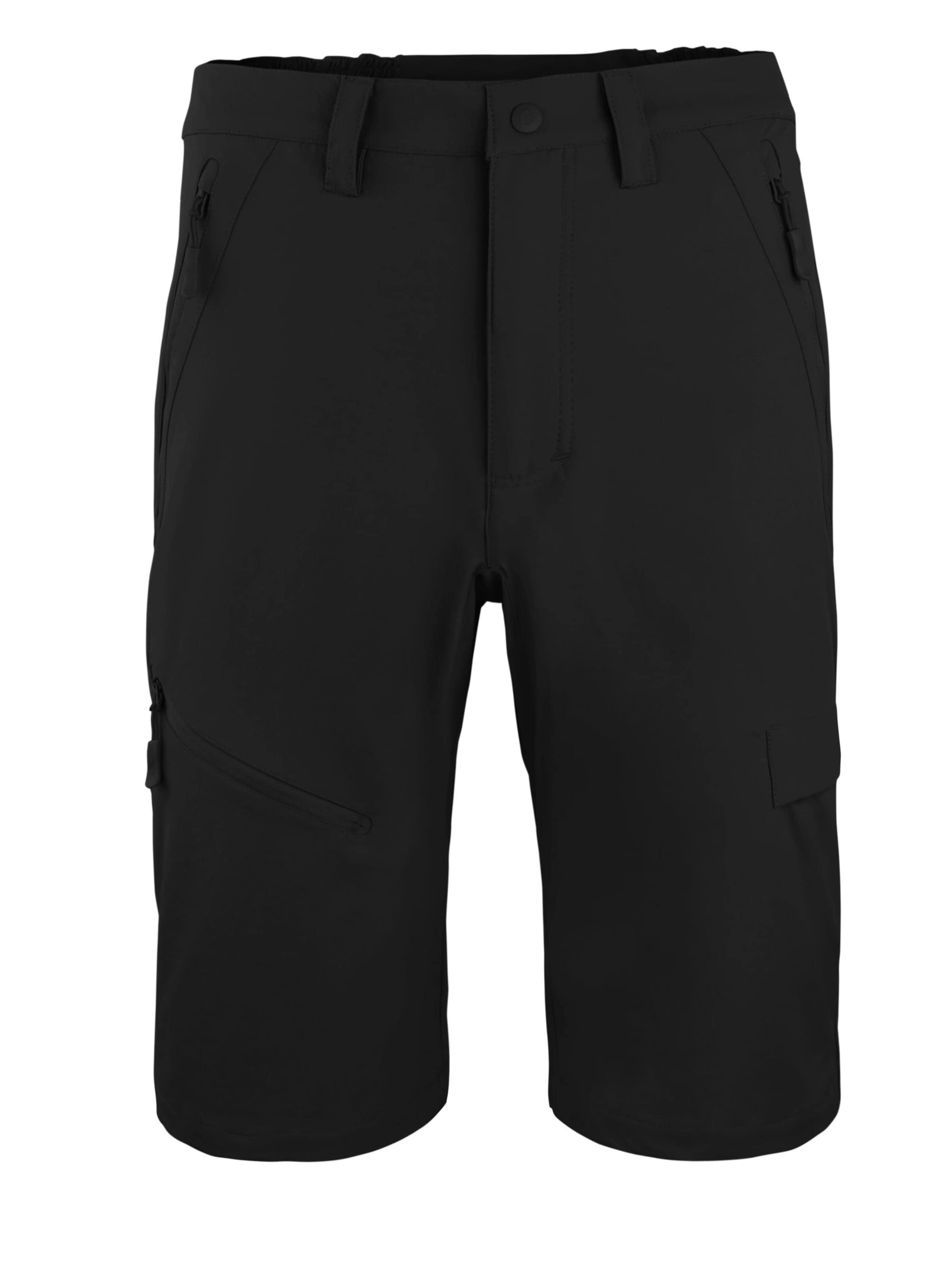 normani Regular Outdoor trousers 'Minkey' in Black: front