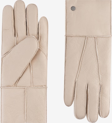 Roeckl Full finger gloves 'ELSFJORD' in Beige: front