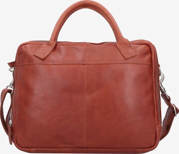 Amsterdam Cowboys Document Bag 'Fairbanks' in Brown: front