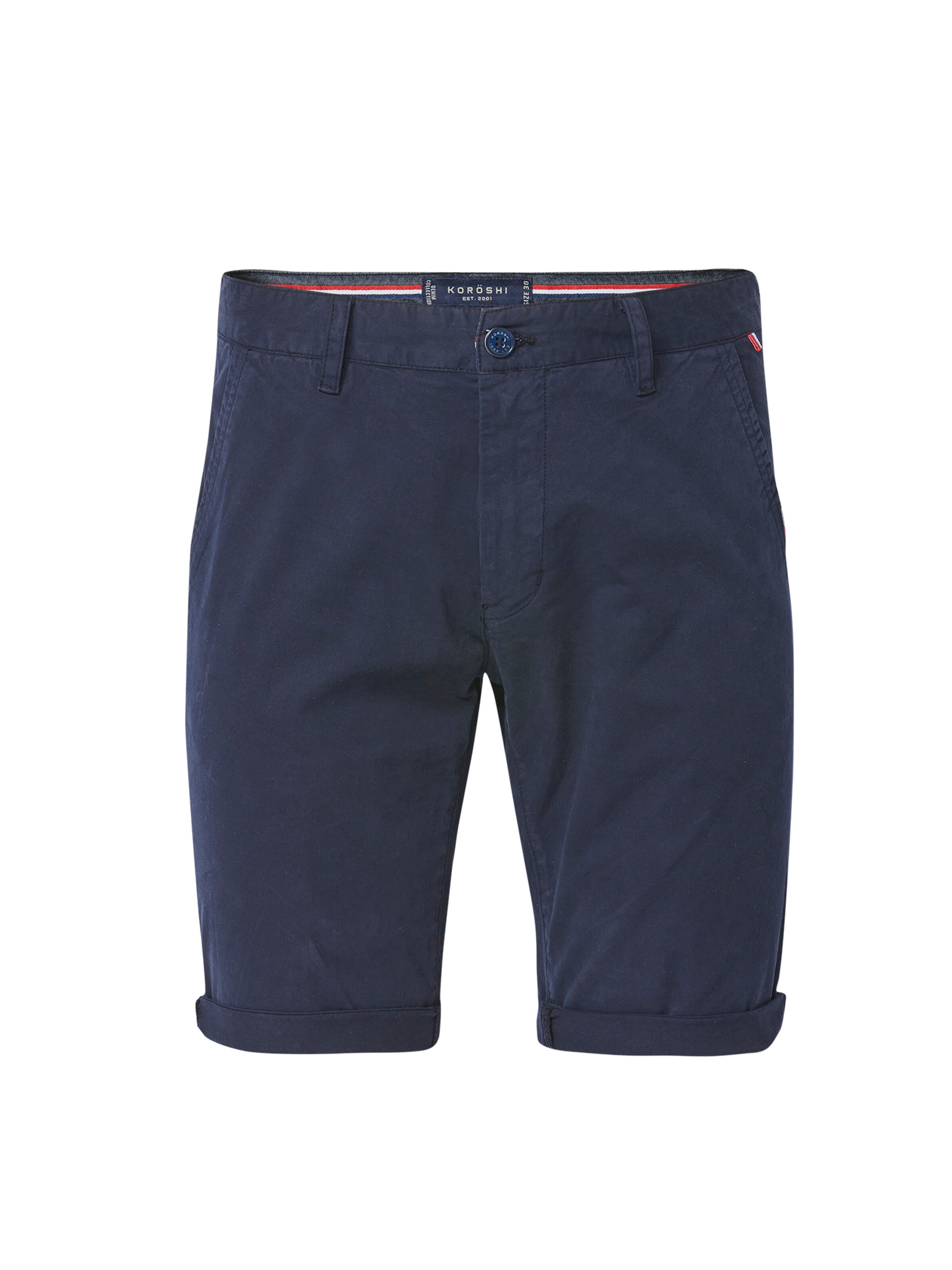 zils KOROSHI Standarta Čino bikses: no priekšpuses