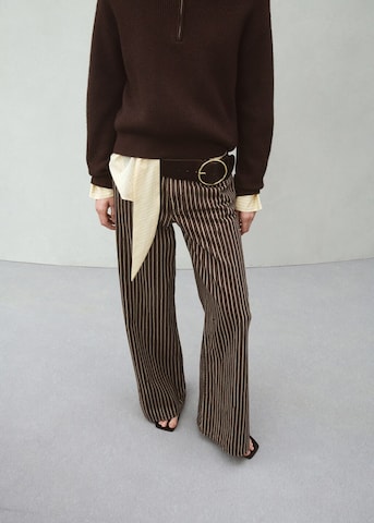 MANGO Loose fit Jeans 'Florchi' in Brown: front