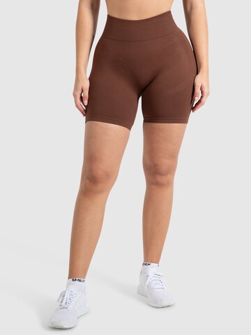 Smilodox Skinny Sportbroek ' Rosa ' in Bruin: voorkant