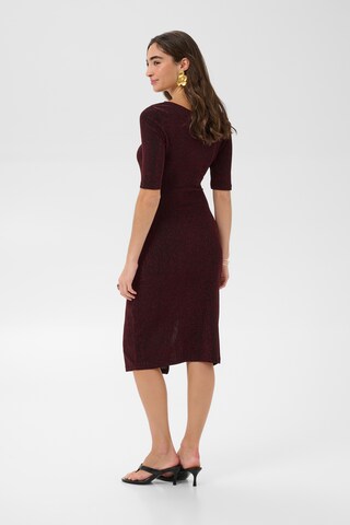 Cream Jurk in Rood
