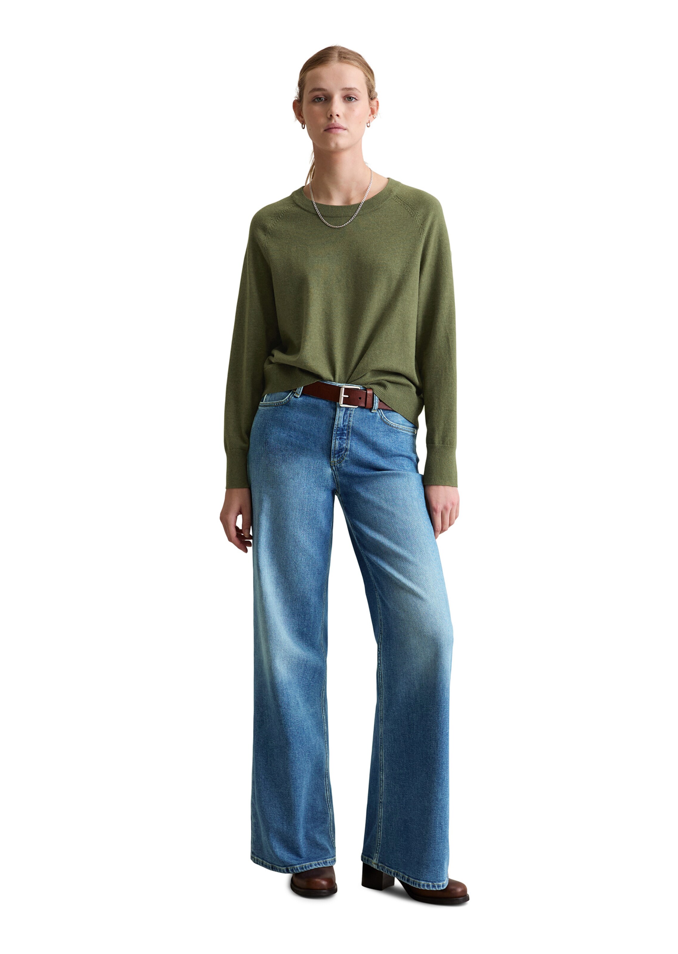 Marc O'Polo DENIM Pullover in Grün