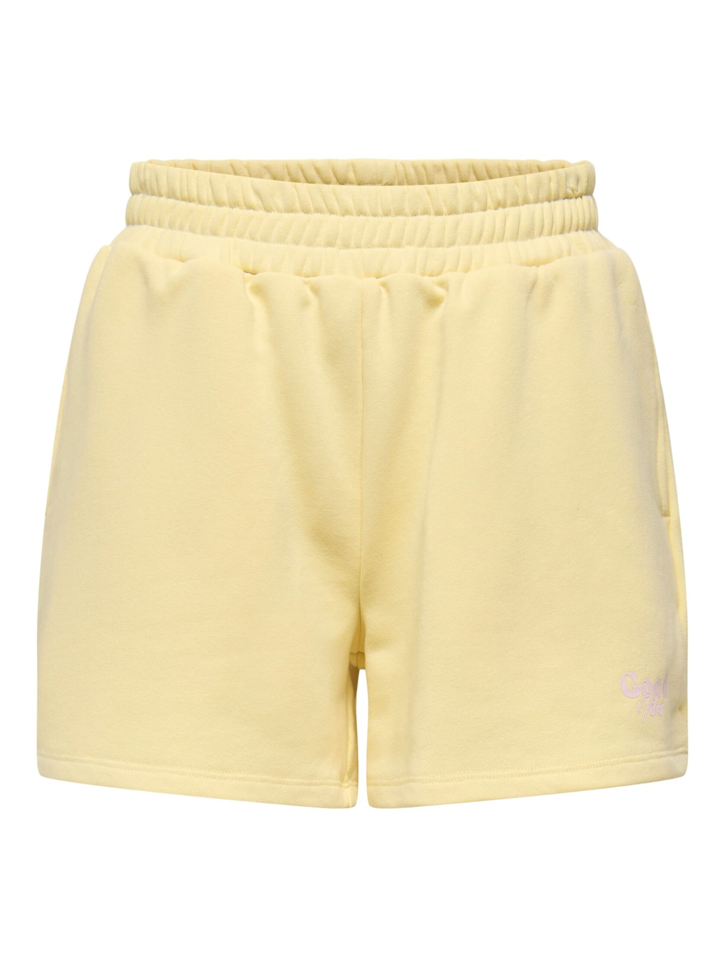 ONLY Baggy Broek 'Cora' in Geel: voorkant