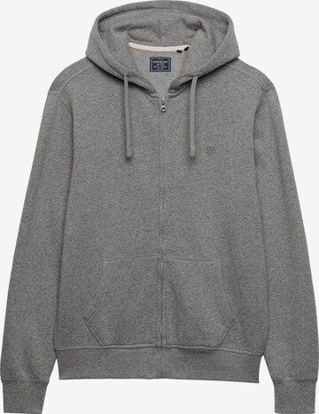 Superdry & Co Sweatjacka 'ESSENTIAL' i grå: framsida