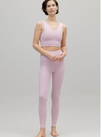 Hey Honey Skinny Leggings 'Ribbed' in Pink