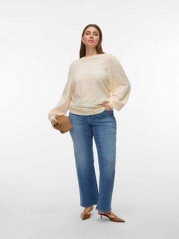 Vero Moda Curve Pullover 'VMCLimone' in Weiß