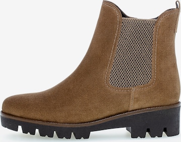 GABOR Chelsea Boots 'Davos' in Brown