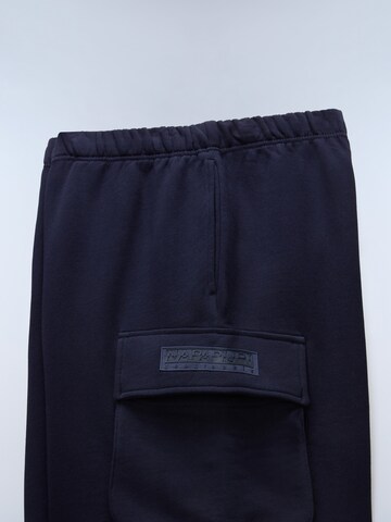 NAPAPIJRI Štandardný strih Nohavice 'N-BOX LOGO CARGO' - Modrá