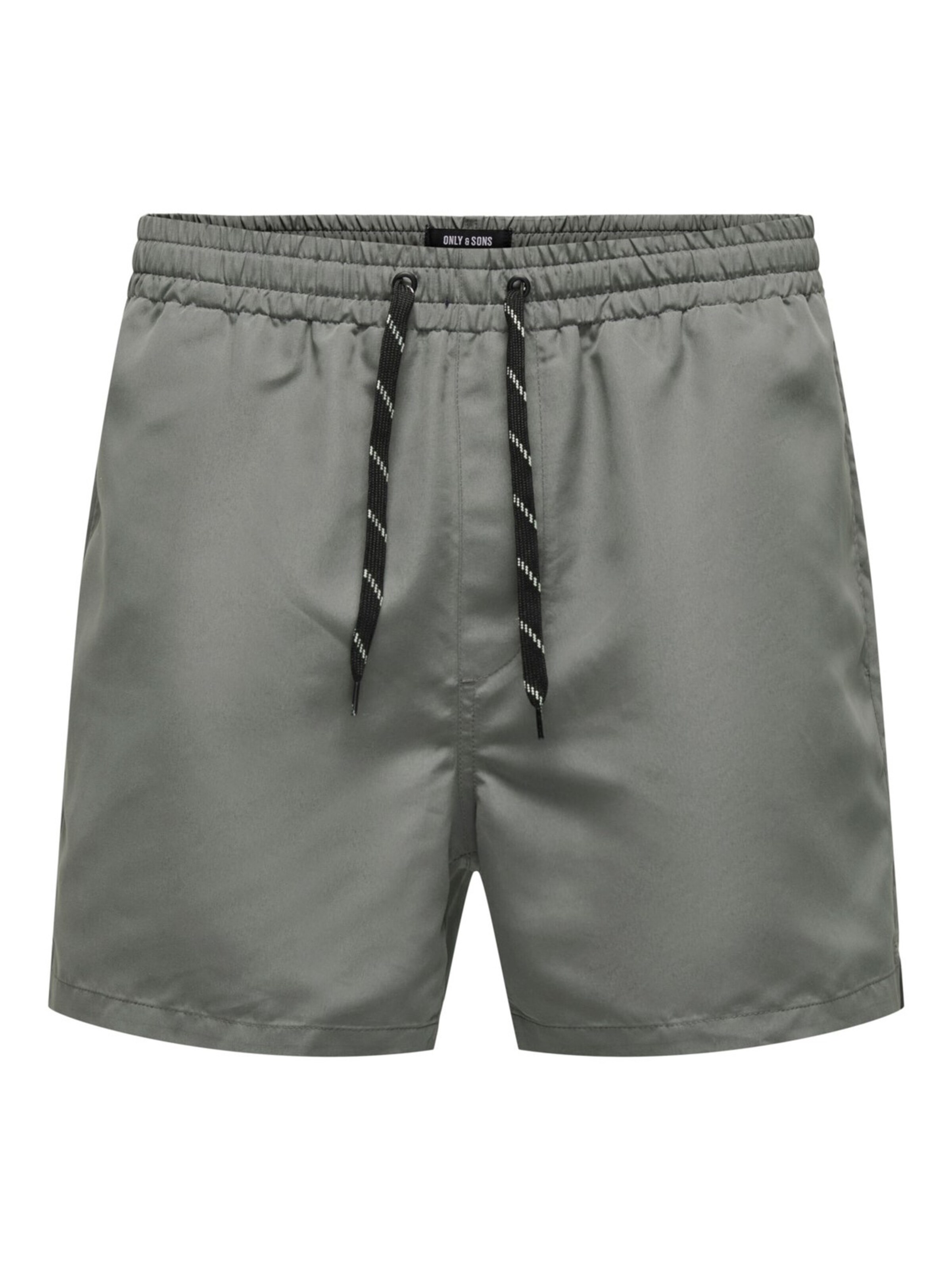 Shorts de bain 'Ted' Only & Sons en gris : devant