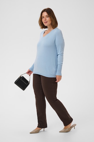 KAFFE CURVE Pullover 'KCLizzy' in Blau