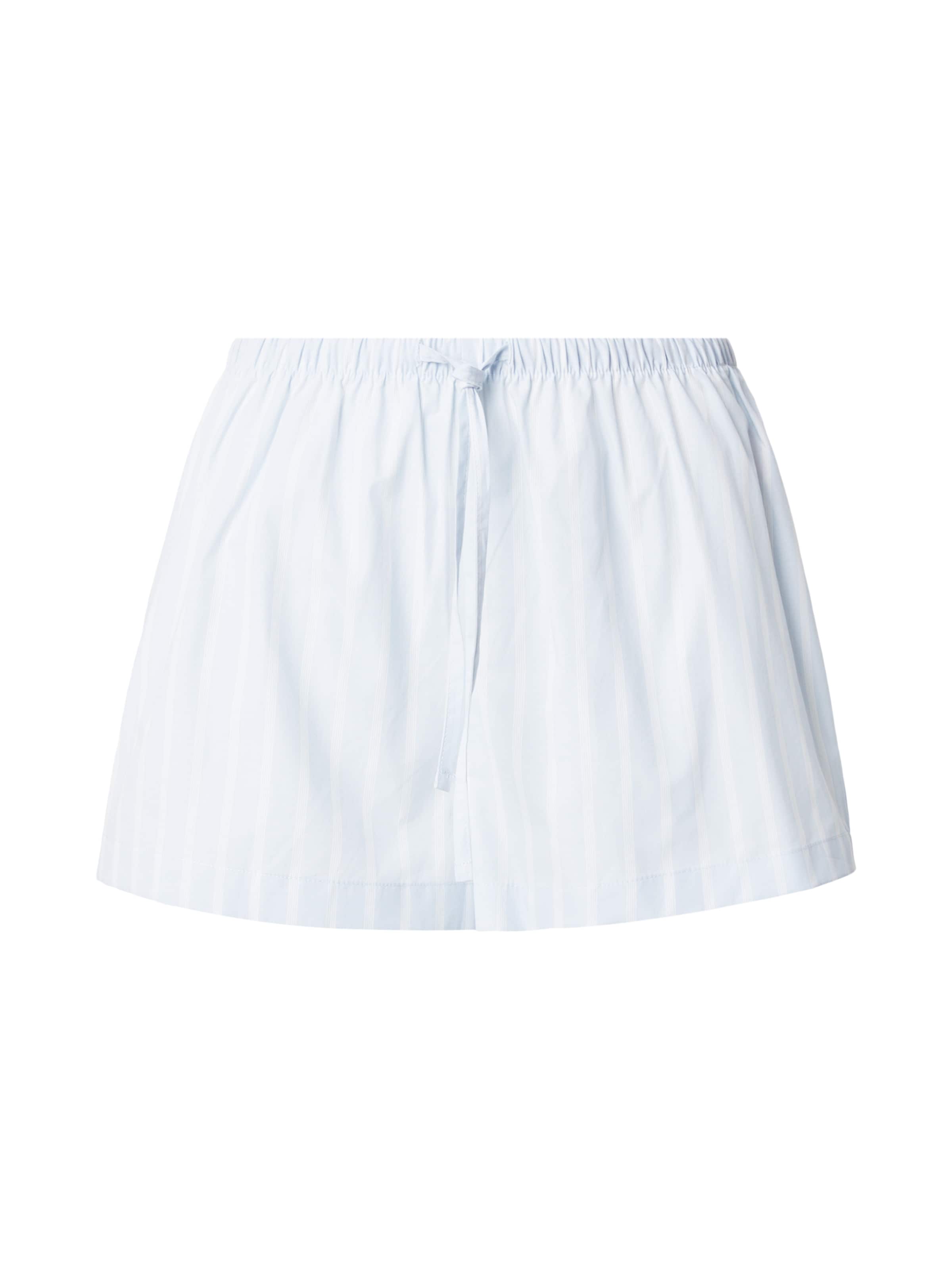 Pantaloni de pijama de la Hunkemöller pe albastru: față